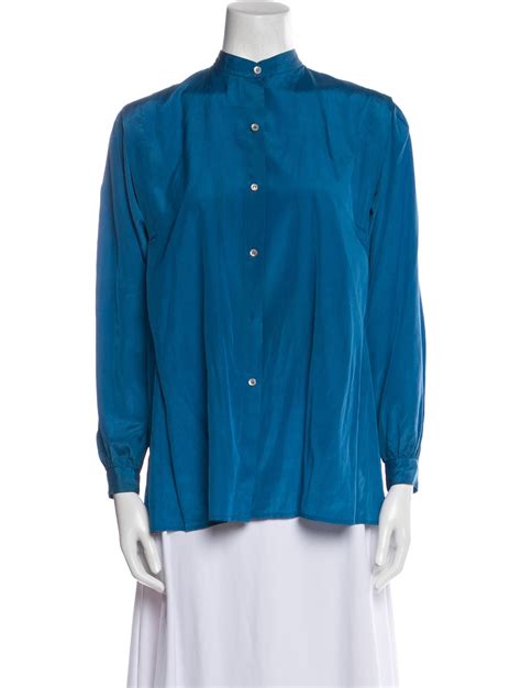 j'adore dior top blue|christian Dior button up top.